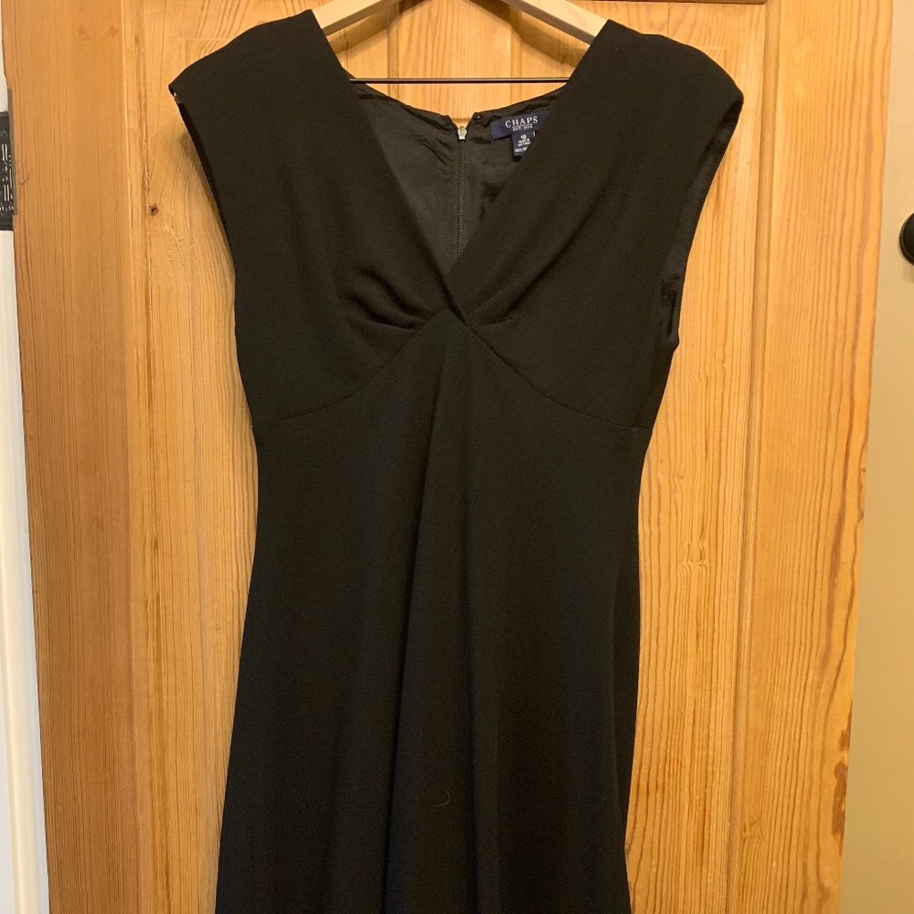 Chaps Black Dress